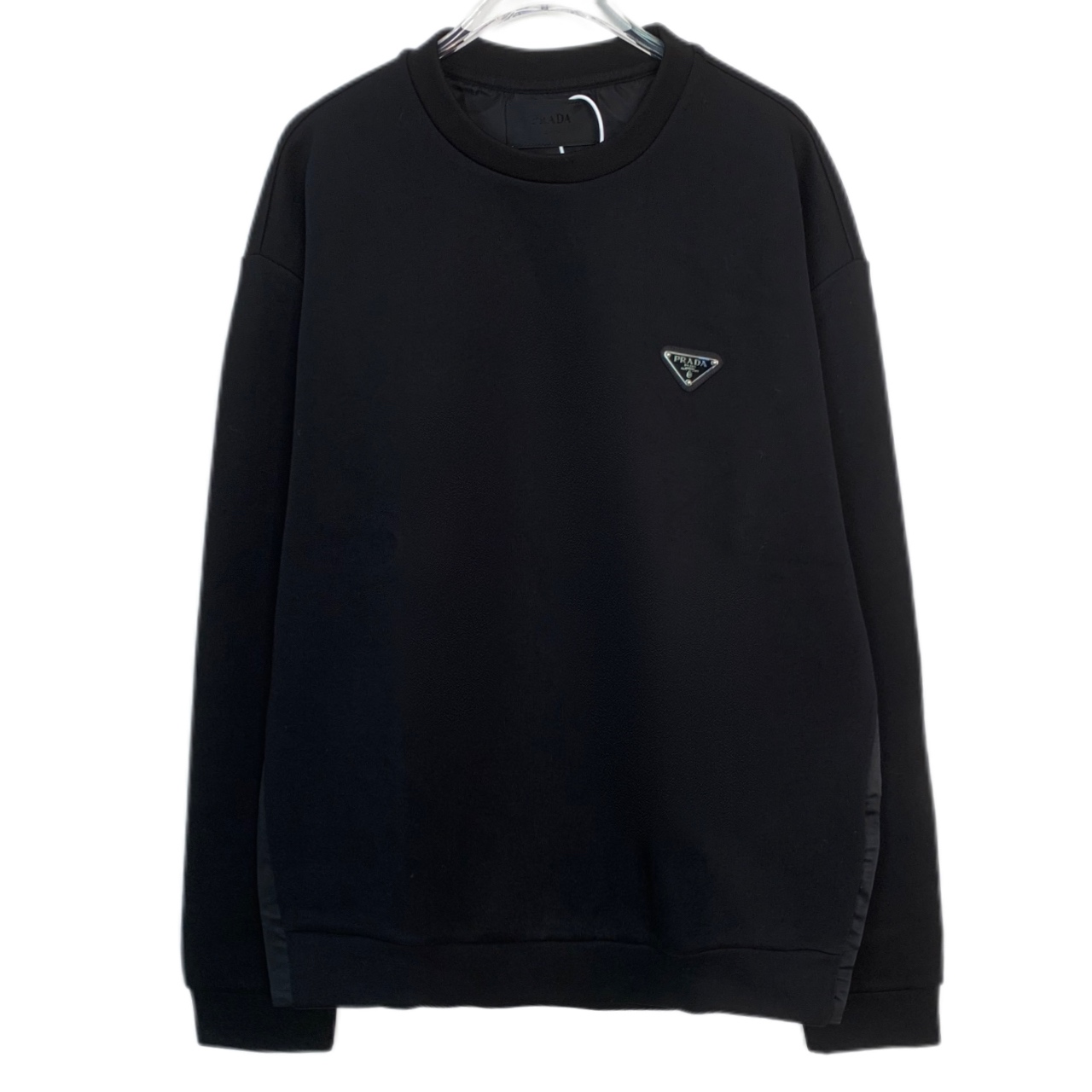 99新  006471 Prada/普拉达 22款三角标圆领长袖卫衣 L码