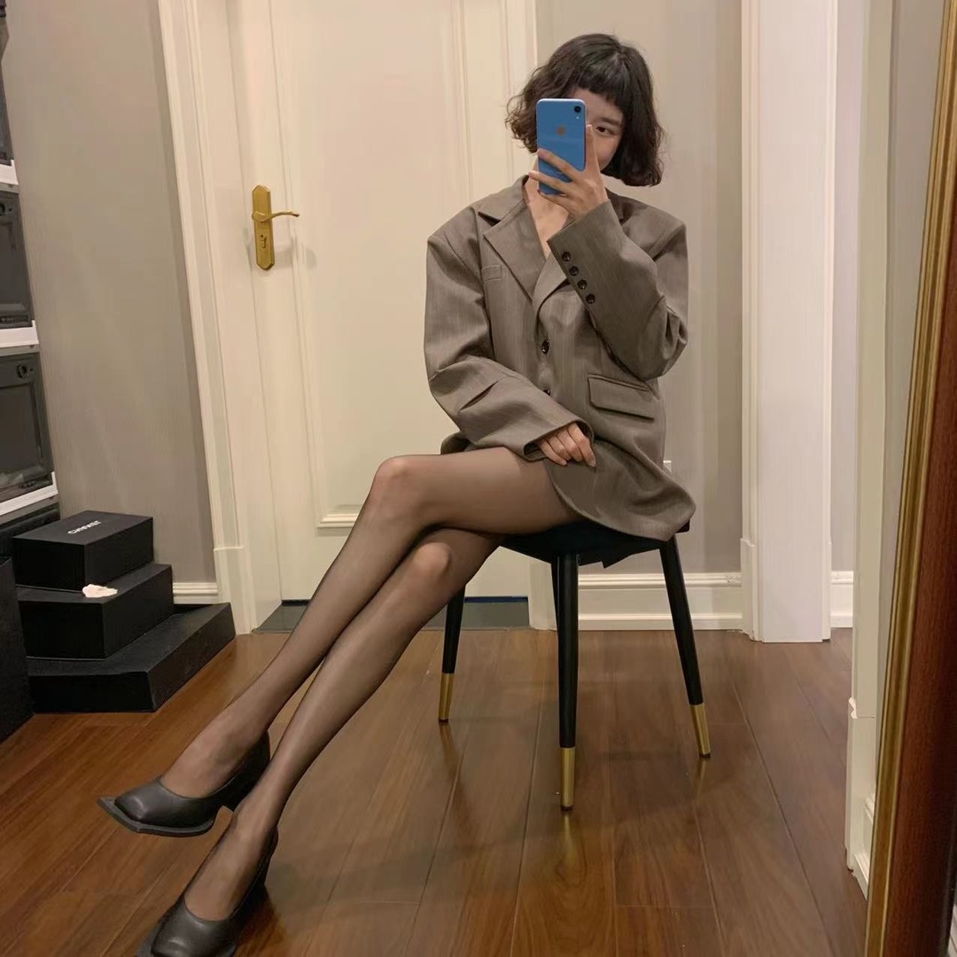 光腿神器黑透肤替换外层丝袜【迷你萌妹】（视频专用）