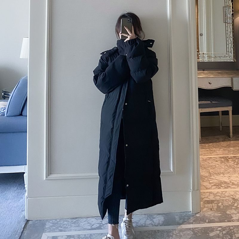 新款羽绒服羽绒服女2023年冬装韩版过膝棉袄超长款到脚踝学生中