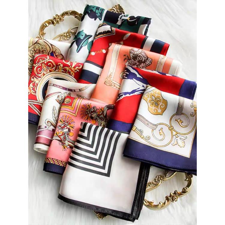 小方巾 新款送礼围巾时尚披肩爆款围巾不挑花色53*53-70*70cm