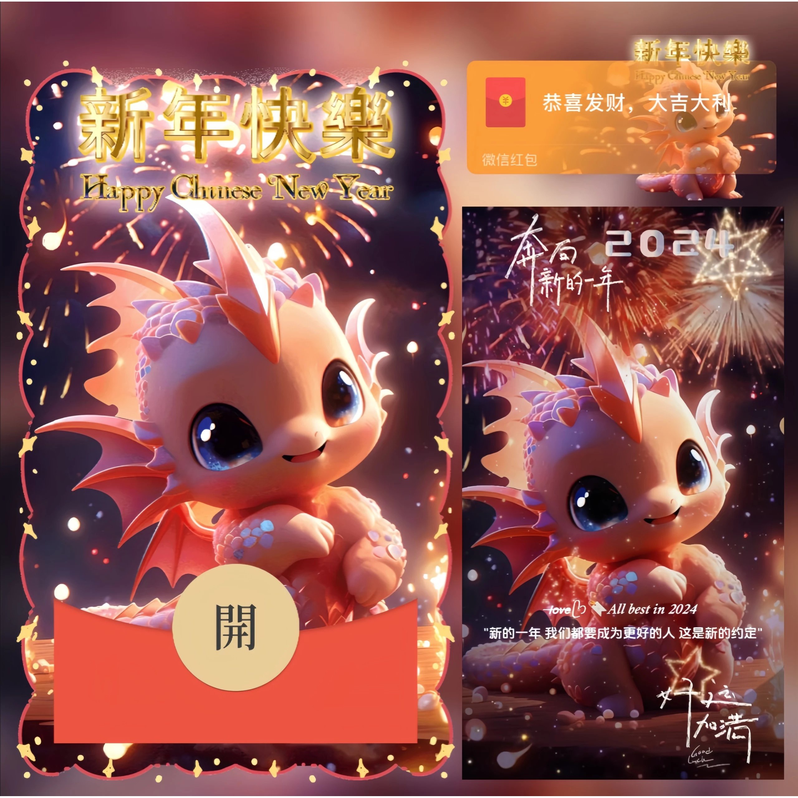 红包封面2024新款我期待有你的冬天动态设计服务