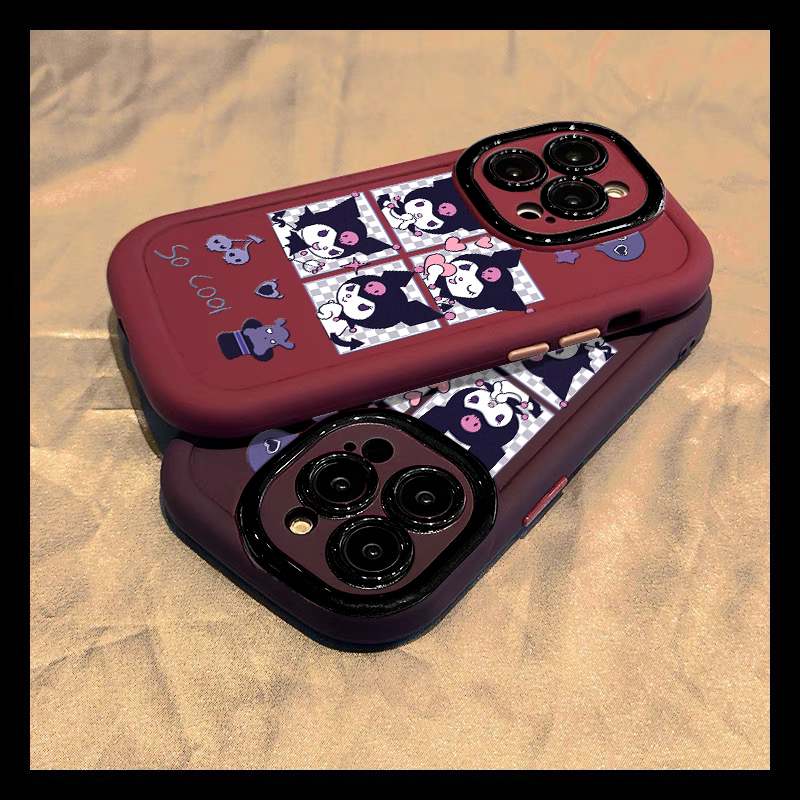库洛米苹果14promax手机壳iphone15全包13硅胶12软壳11泡芙创意