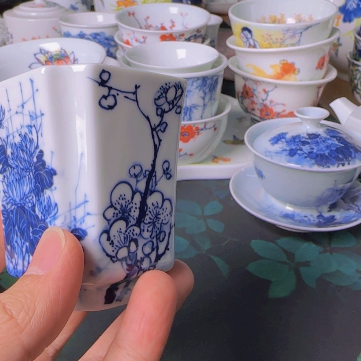 【闪购商品】陶瓷景德镇手绘陶瓷茶具肥*队