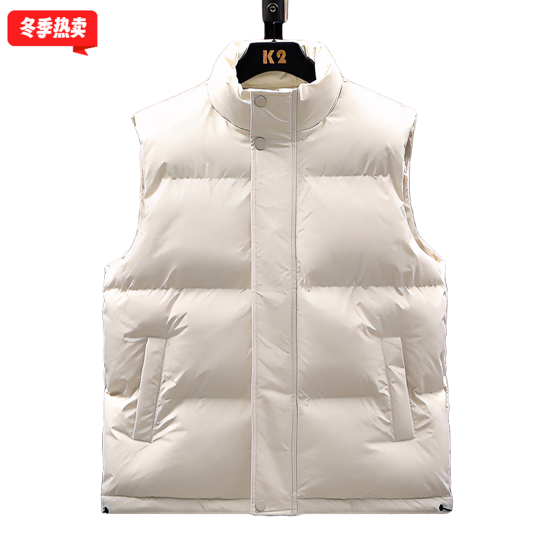 棉马甲男士秋冬设计背心外套冬季情侣款加厚保暖外穿时尚2023馬甲