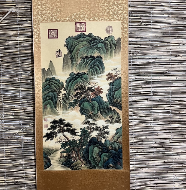 【雯叶书画院】唐《意境悠然》中堂