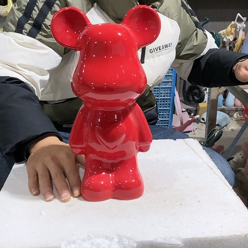 【闪购商品】陶瓷摆件红色爱心熊