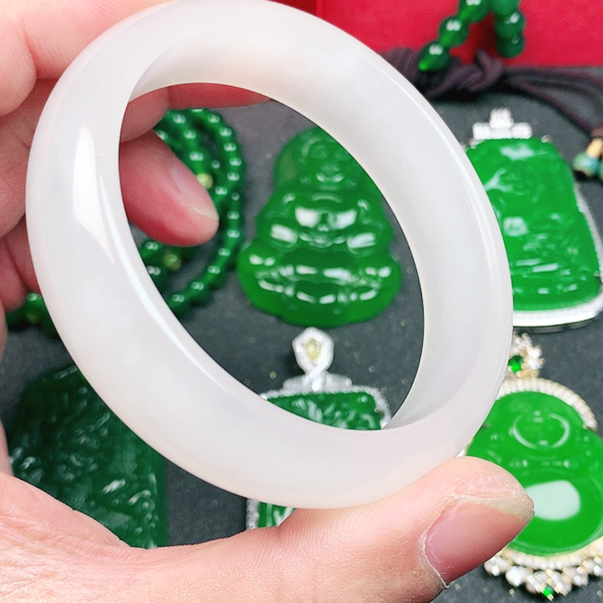 【闪购商品】玛瑙/玉髓颈饰未镶嵌云*鹤