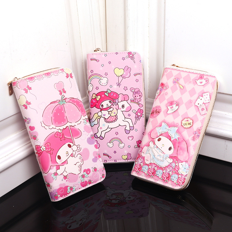 美乐蒂卡通动漫周边可爱儿童钱包学生甜美清新收纳女童零钱包