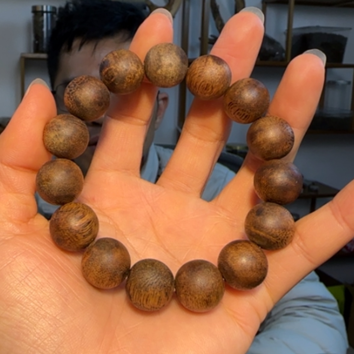 【闪购商品】沉香手串圆珠1.5手串17克+