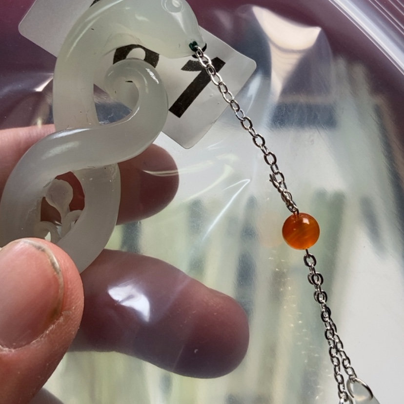 【闪购商品】蛇纹石玉发簪未镶嵌依**