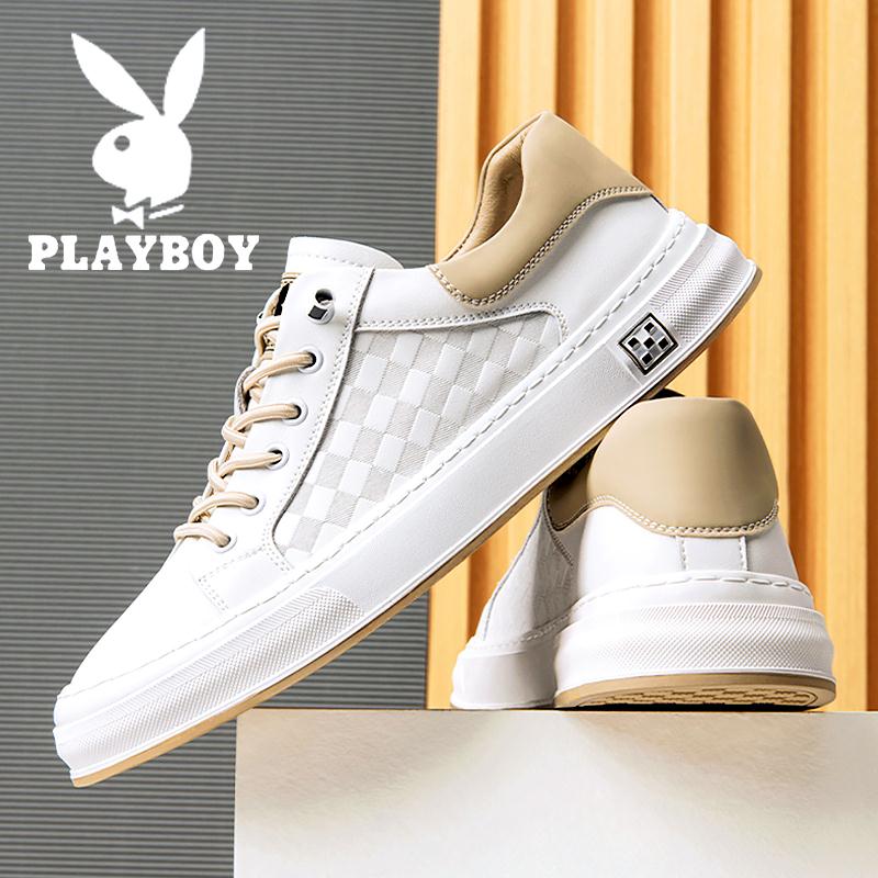 PLAYBOY爆款男鞋秋季欧洲站休闲板鞋高级感皮鞋百搭韩版运动潮鞋