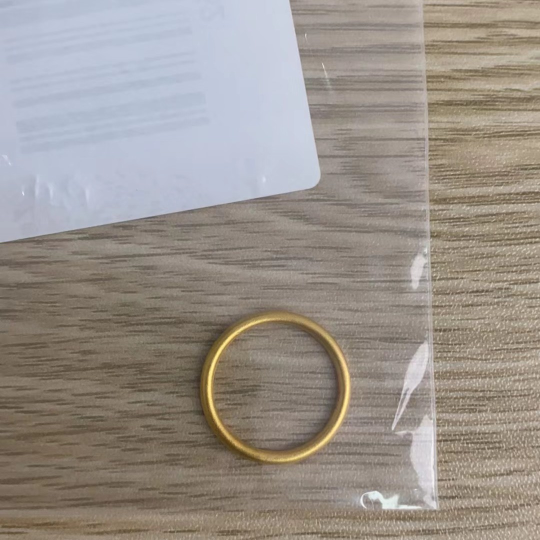 足金999 素圈戒指