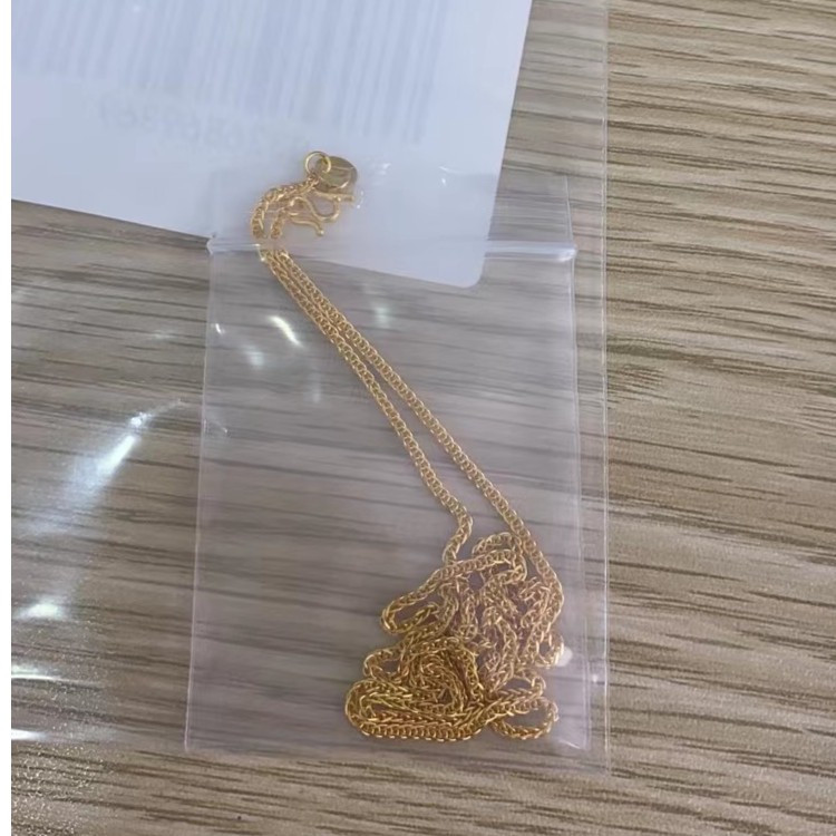 足金999 不抽拉肖邦链 m扣