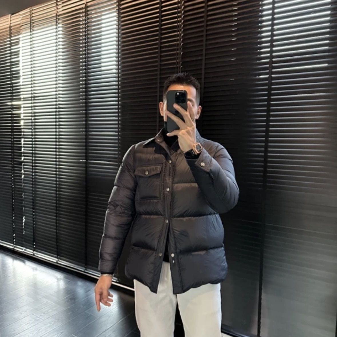 2023冬季新款男士翻领棉服保暖男装百搭轻薄都市青年外套潮