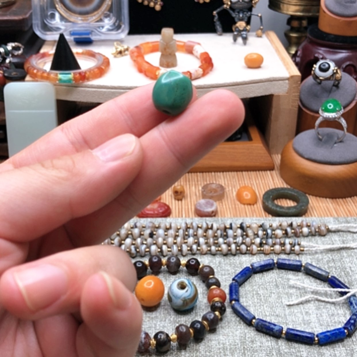 【闪购商品】绿松石珠宝半成品合金