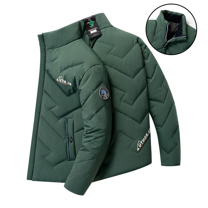 领格冬季新款羽绒服男士韩版修身潮流青年加厚保暖高品质立领棉服