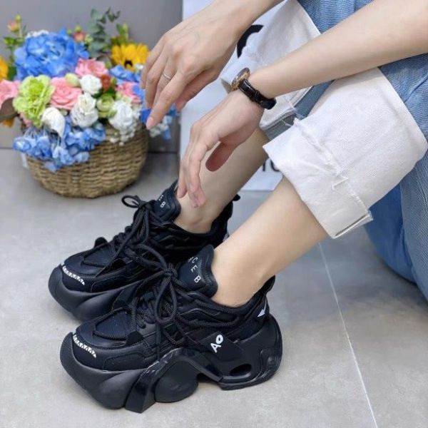【小扬哥推荐】网红厚底巧克力色松糕老爹鞋女系带冬季爆款时尚运动