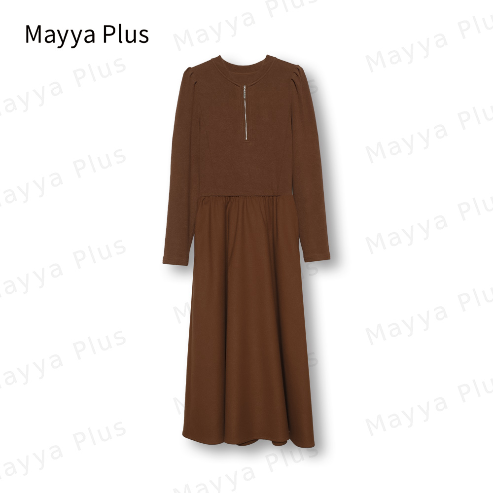 【米兰风情】Mayya Plus原创时尚新品气质显瘦遮肉连衣裙32346880