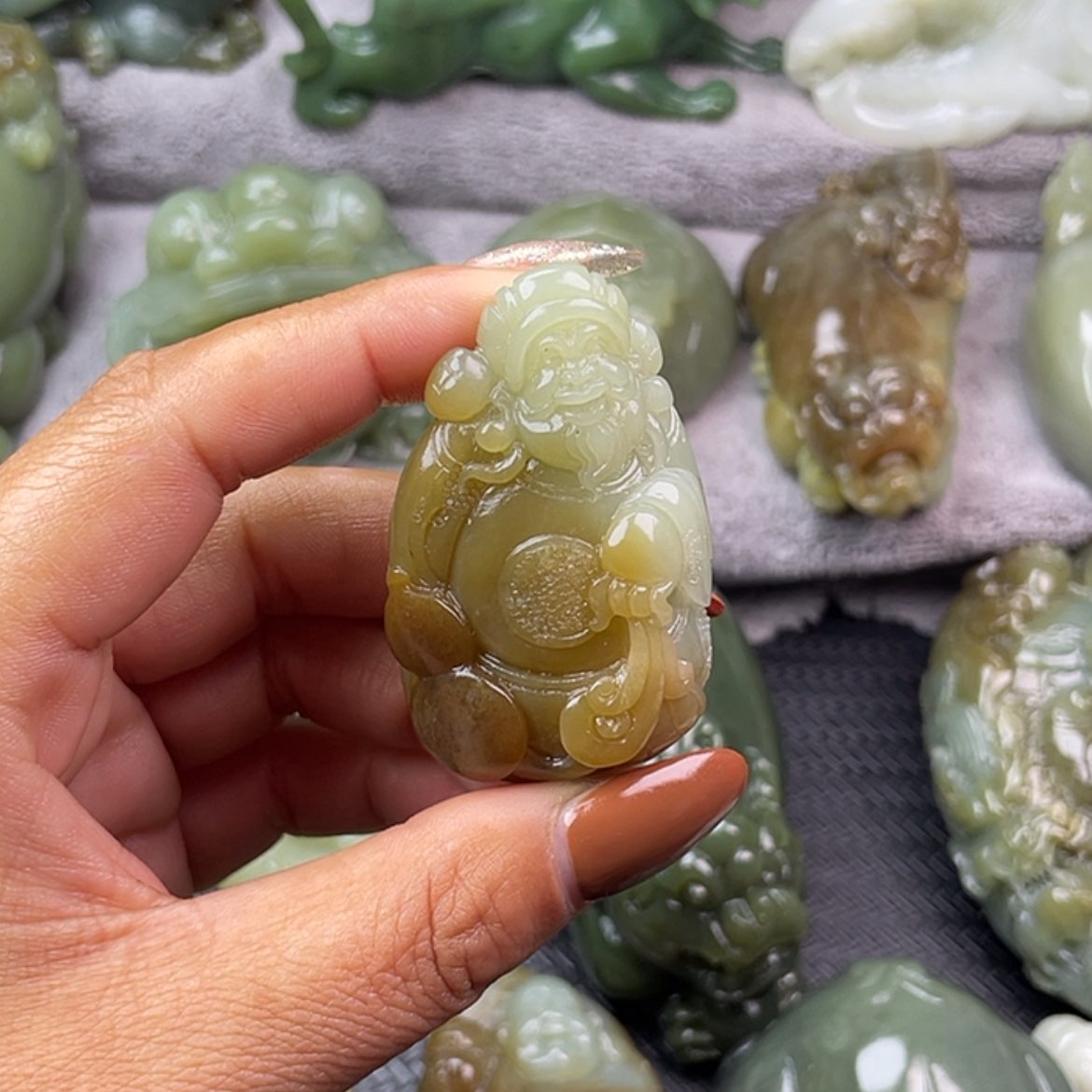 【闪购商品】和田玉挂件未镶嵌福***0