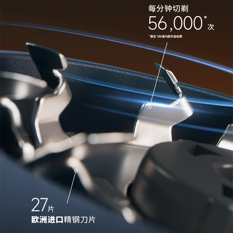 [618钜惠]飞利浦蜂巢x肌能舒缓skinease智能男士电动剃须刀x5000