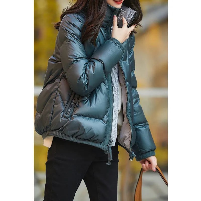 波司豋羽绒服衣女短款2023秋冬季韩版宽松面包服加厚棉袄外套