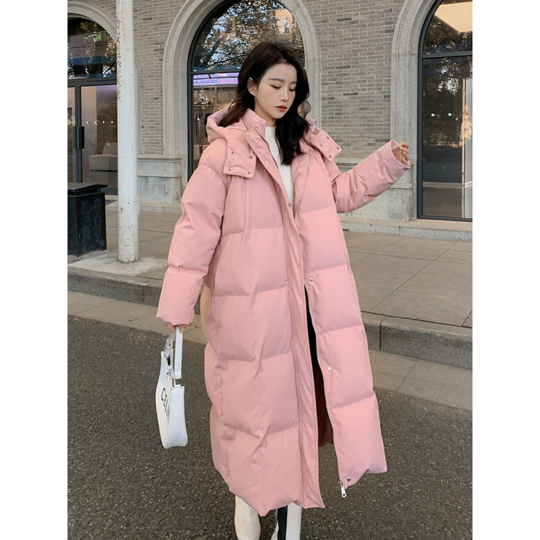 羽绒衣羽绒服女2023冬装韩版过膝棉袄高个子170超长款到脚