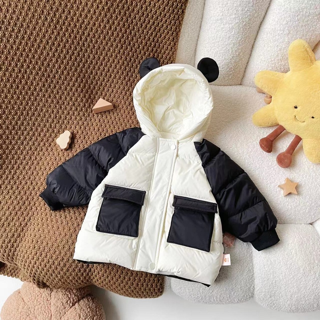 2024新款过冬冬季新款儿童羽绒服新国标白鸭绒小童外套连帽