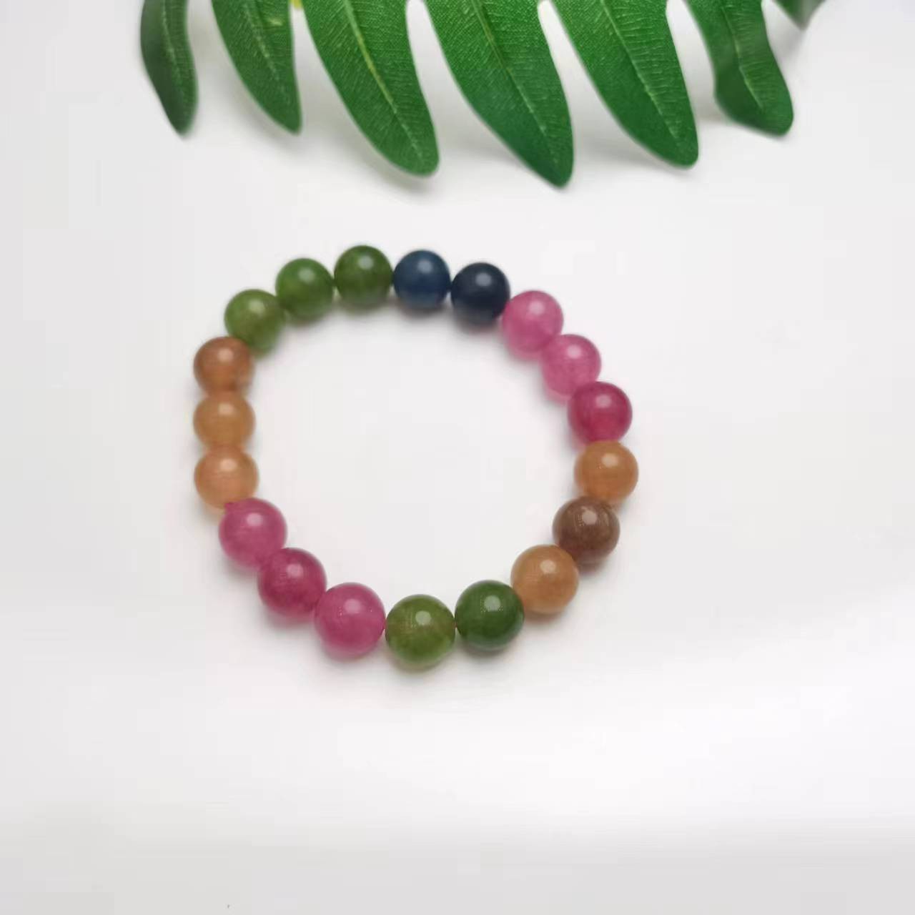 彩虹碧素圈手串【多样性发其一】