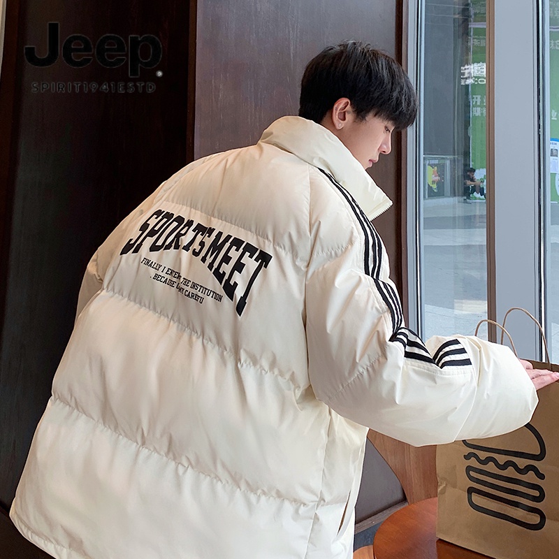 JEEP吉普棉衣外套男冬美式潮牌防风棉袄休闲痞帅宽松港风保暖棉服