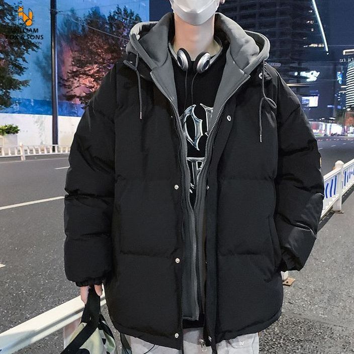 鸭鸭羽绒羽绒服羽绒袄子男士秋冬季款加绒加厚男生面包冬天装晋