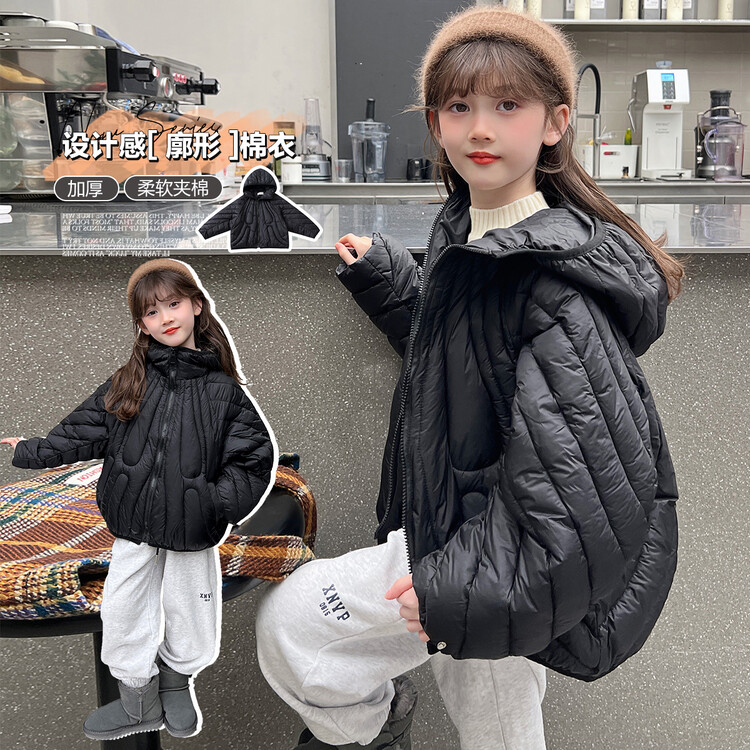 女童棉服冬季洋气2023新款面包服儿童秋冬小女孩加厚保暖外套棉衣