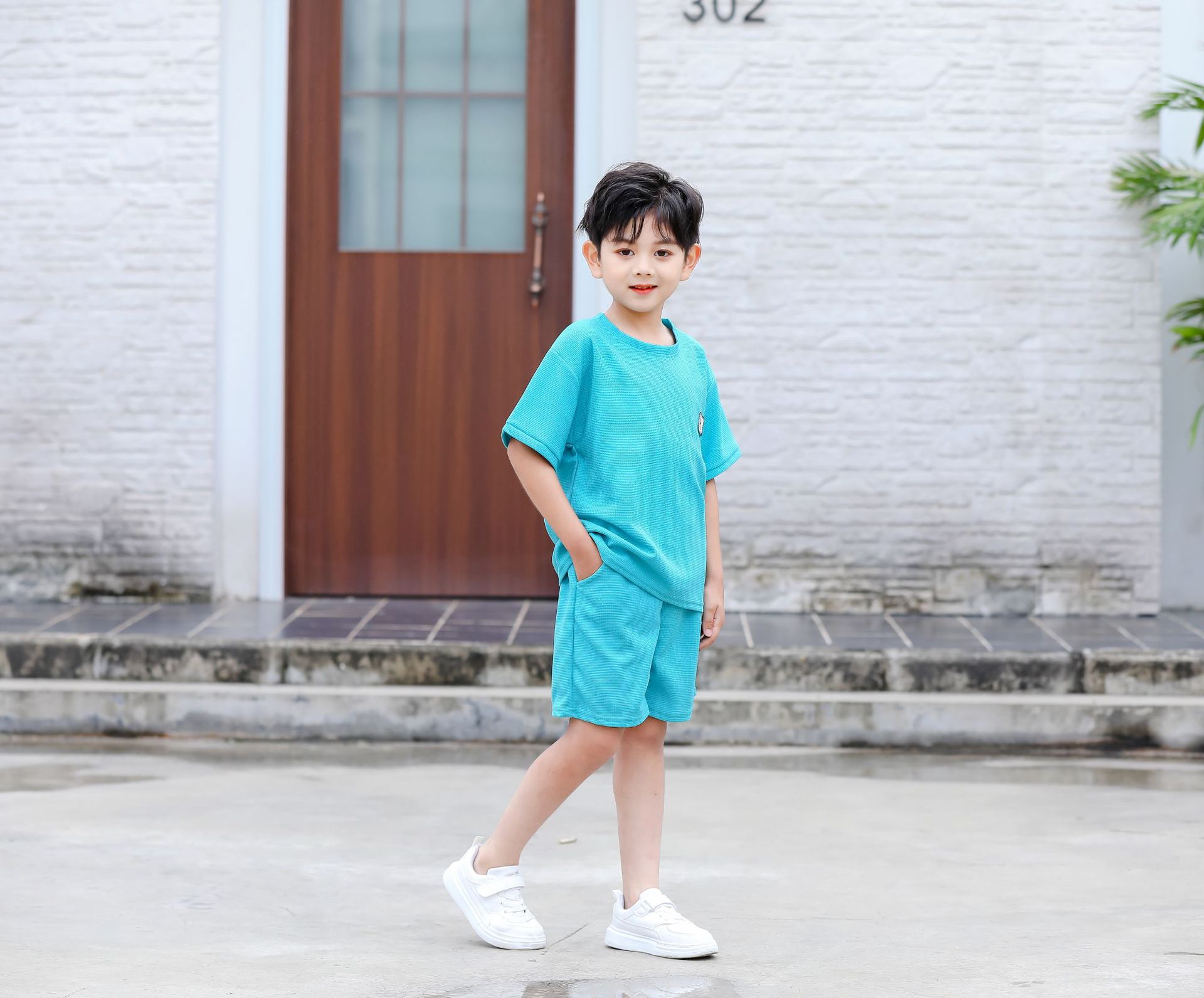 夏季新款儿童短袖短裤套装小童夏天衣服男女童夏款洋气韩版童装