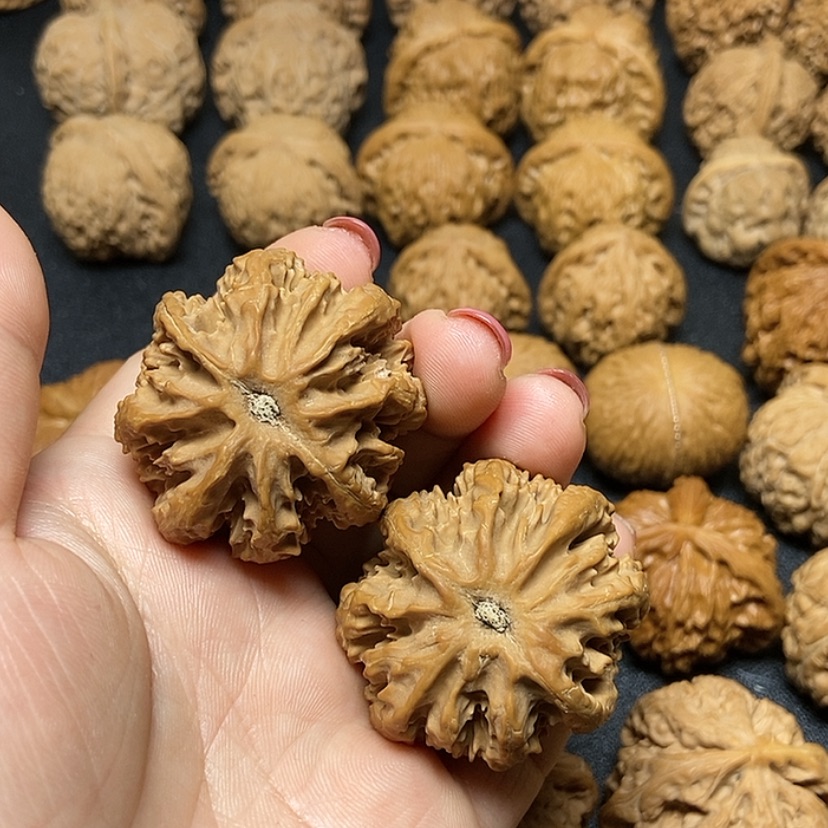 【闪购商品】文玩核桃把件是*秦岭狮子头40