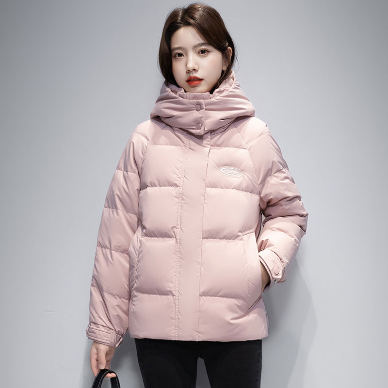 波司澄清仓羽绒棉服女短款2023冬装新款时尚小个子加厚白鸭绒连帽