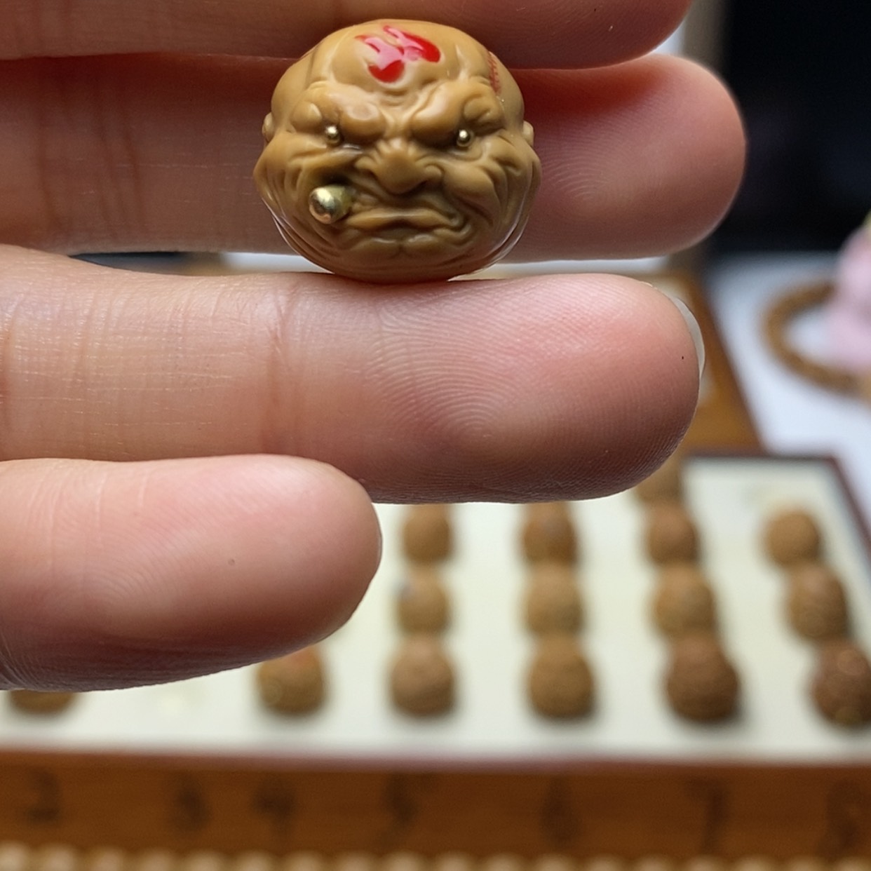 【闪购商品】猴头核桃吊坠周*坤
