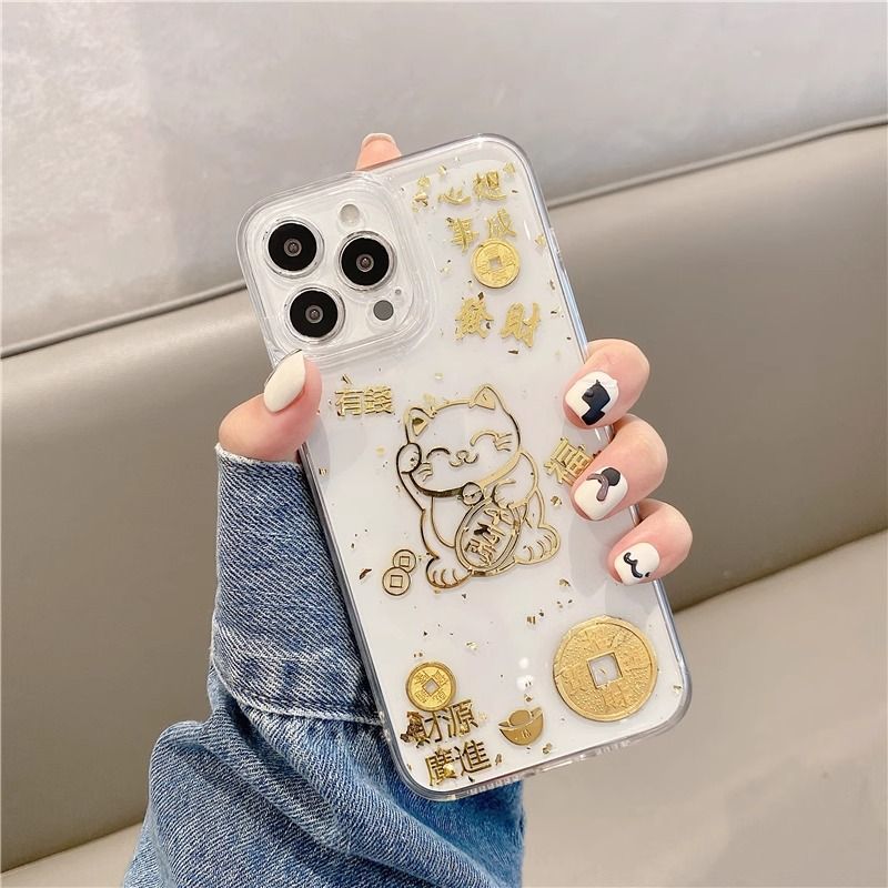 新年小米14/13招财猫手机壳红米note13/12TPRO发财k60pro/CIVI3/2
