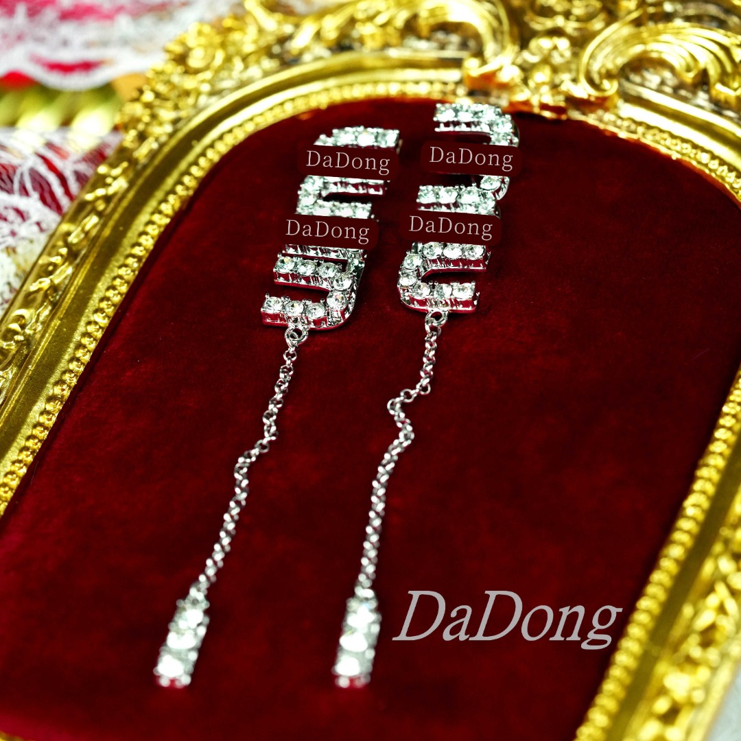 铜合金耳饰 时尚设计师气质法式长款【红颜】3805