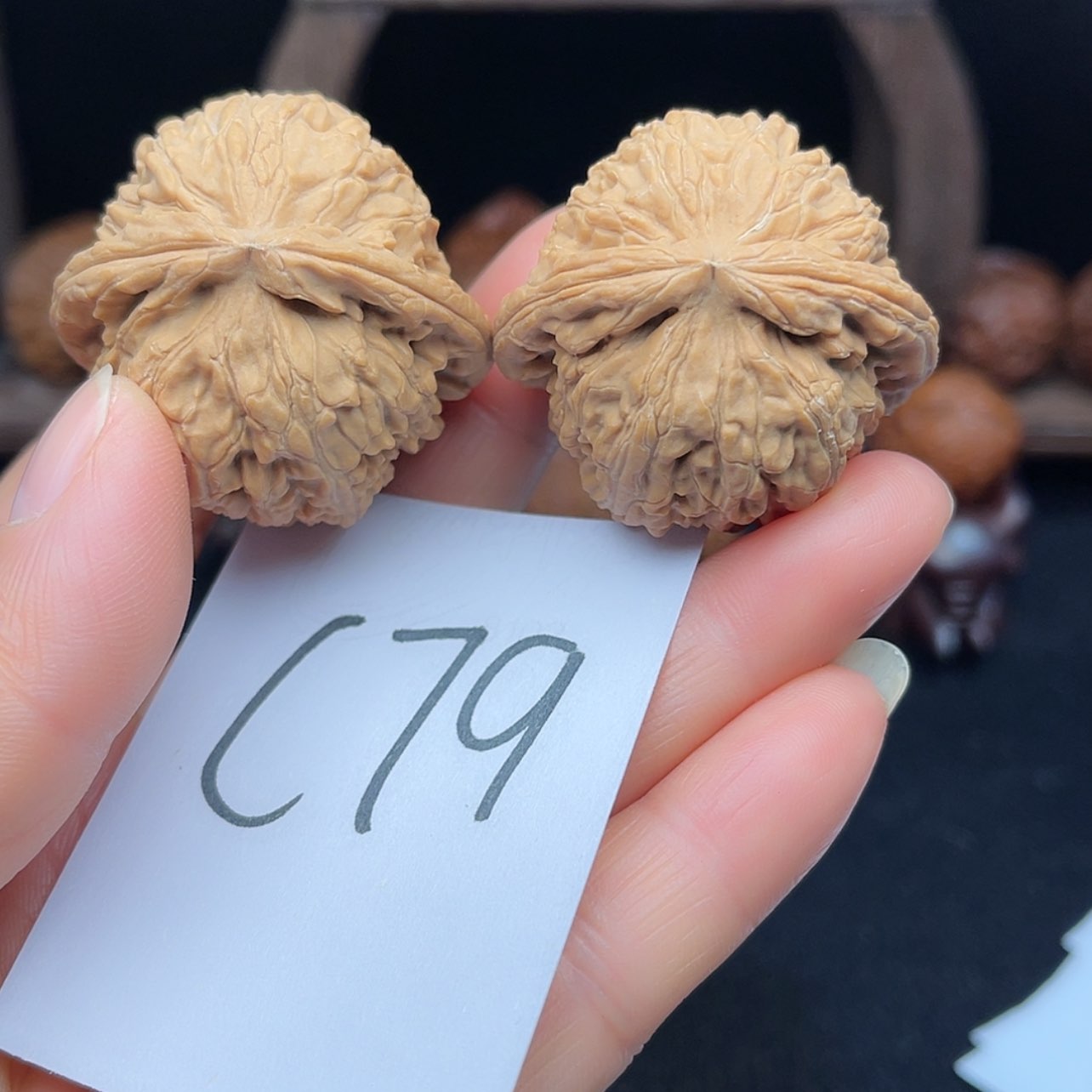 【闪购商品】文玩核桃把件39球白