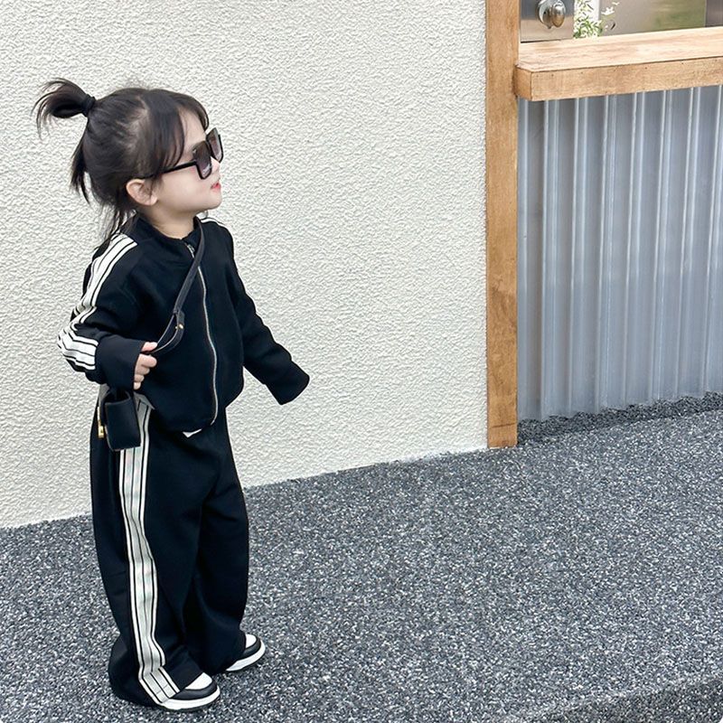 女童套装2023新款春秋韩版洋气女宝宝秋装运动休闲长袖两件套儿童