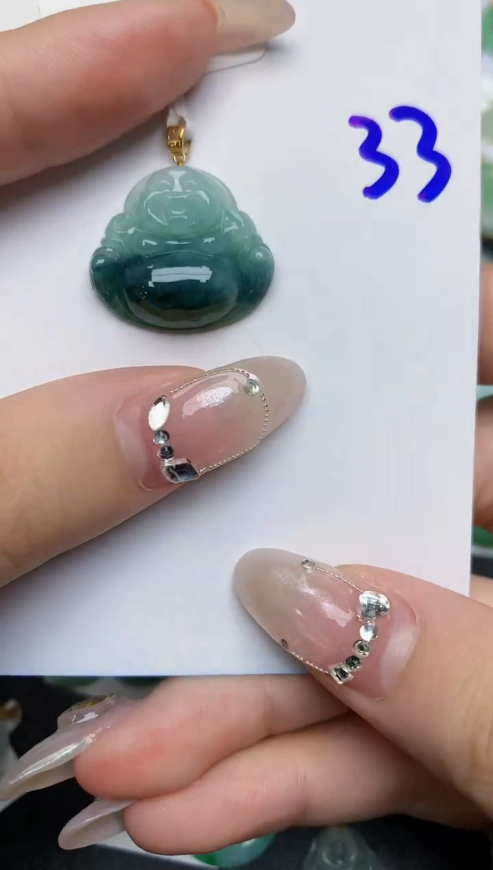 【闪购商品】翡翠颈饰18K金镶嵌33