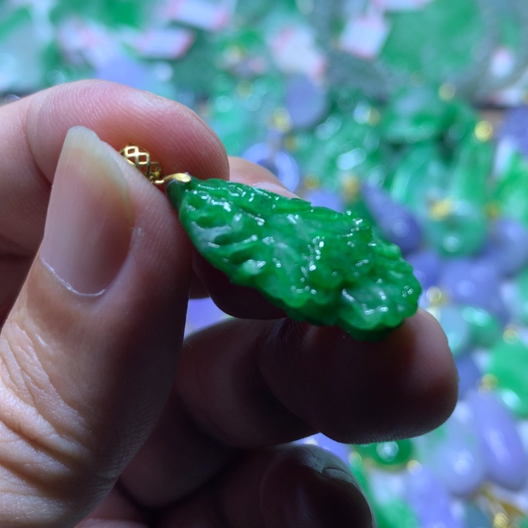 【闪购商品】定制翡翠18K金镶嵌