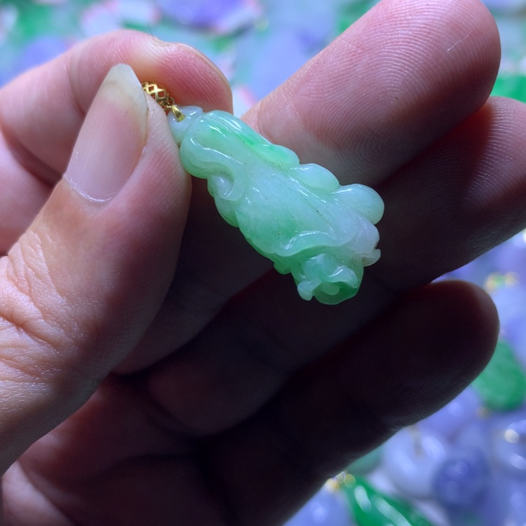 【闪购商品】定制翡翠18K金镶嵌