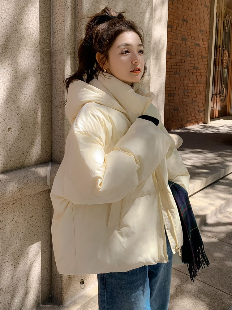 秋冬季羽绒棉服女短款韩版宽松面包服冬季羽绒棉服外套小羽绒