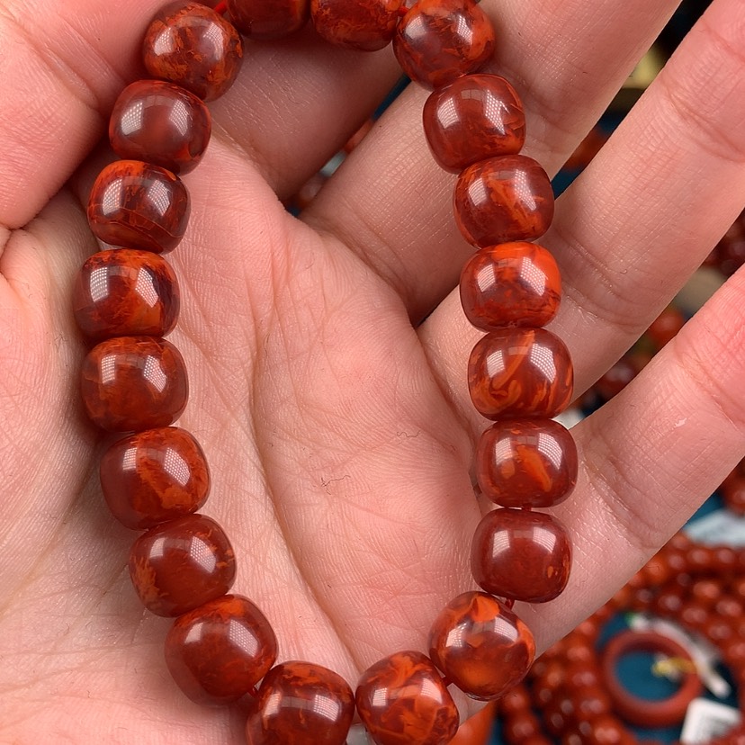 【闪购商品】南红玛瑙手串未镶嵌樱*10m m