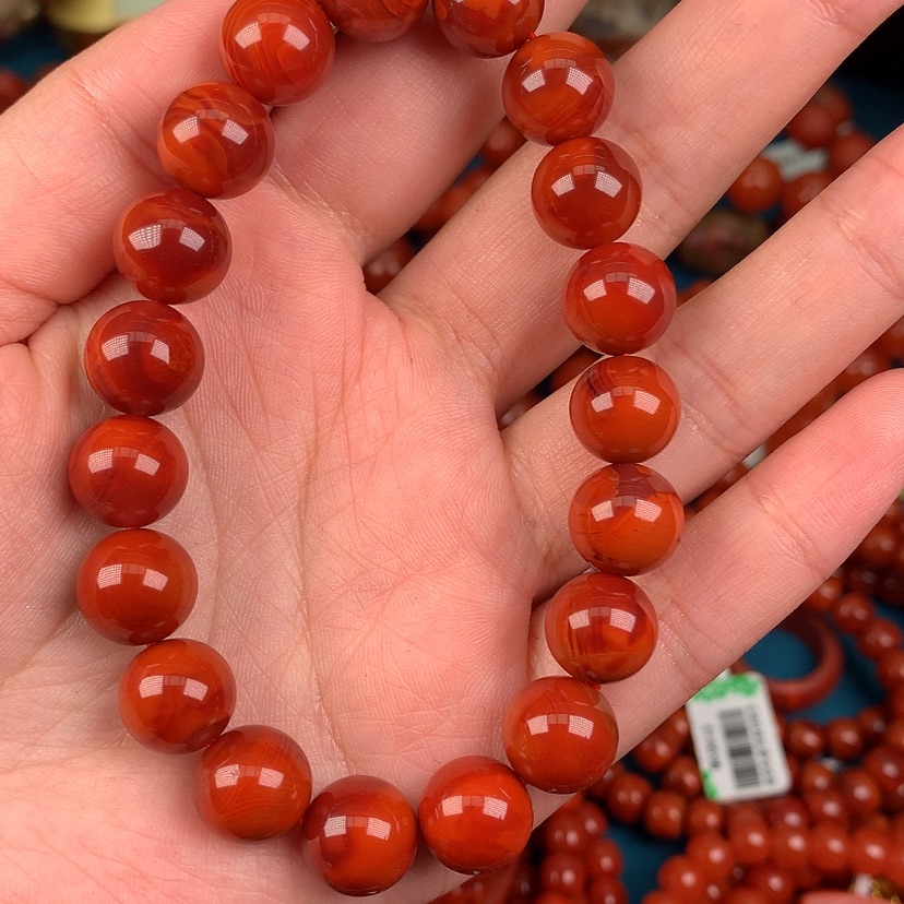 【闪购商品】南红玛瑙手串未镶嵌龙****具11mm