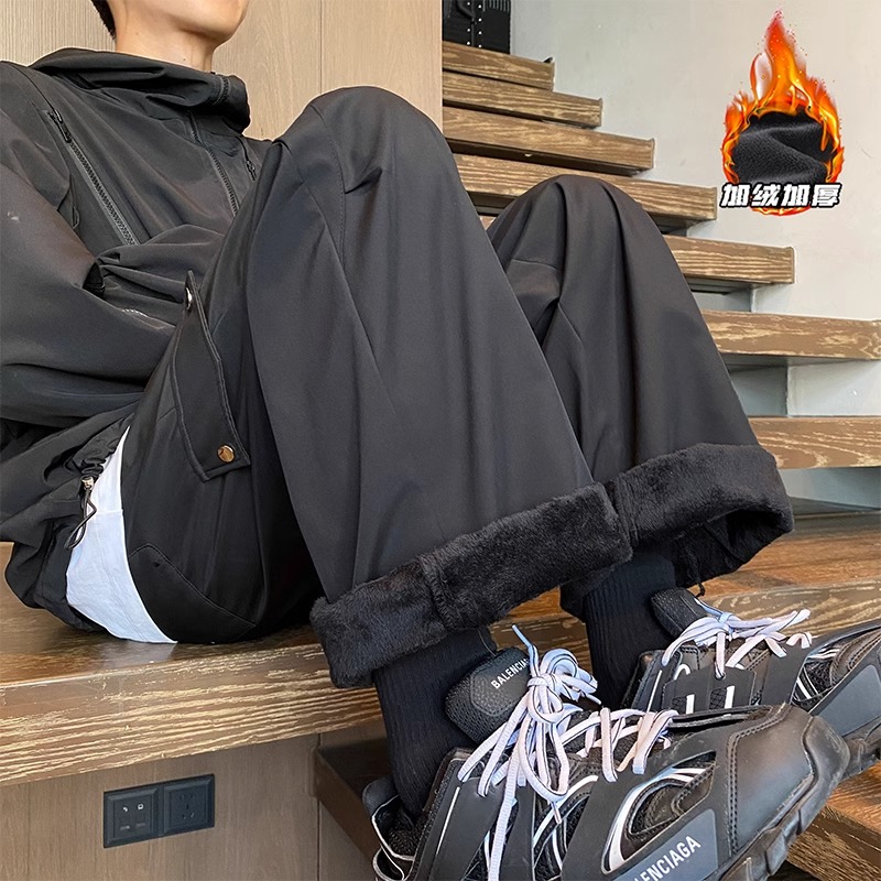 GOOMIL LEE美式加绒工装裤男士冬季防风防水加厚保暖三合一冲锋裤
