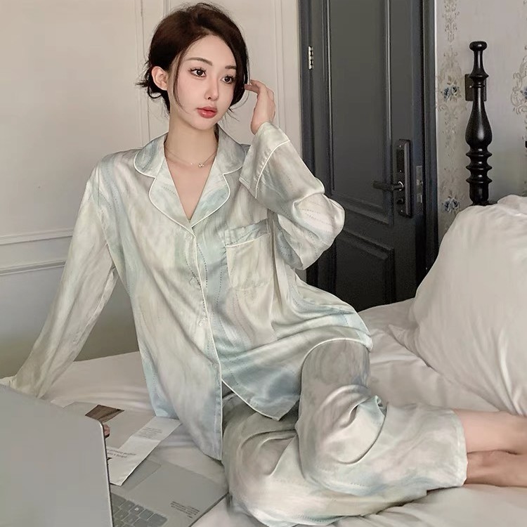简丹生活【流光】小众潮牌设计可外穿睡衣长袖长裤家居服
