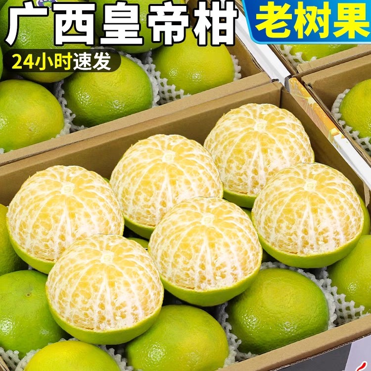 广西皇帝柑柑橘新鲜水果当季现摘现发皮薄多汁纯甜皮薄香甜2-9斤