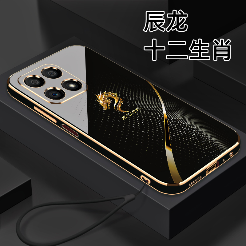 适用【荣耀X30i】十二生肖个性创意颜值防摔电镀硅胶手机软壳