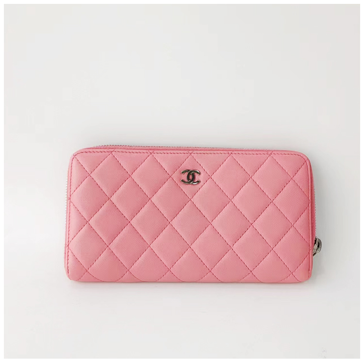 99新 Chanel/香奈儿  安洁利严选粉色钱包/bk0108994